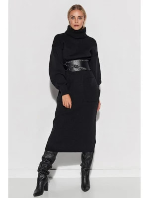 Zdjęcie produktu Makadamia Sukienka dzianinowa w kolorze czarnym rozmiar: onesize
