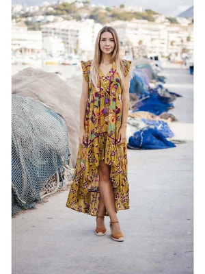 Zdjęcie produktu Isla Bonita by SIGRIS Sukienka w kolorze musztardowym ze wzorem rozmiar: XL