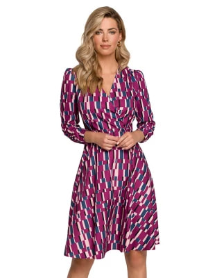 Zdjęcie produktu Makeover Sukienka w kolorze różowo-niebieskim ze wzorem rozmiar: XXL
