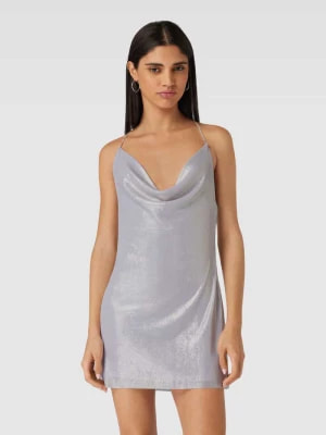 Zdjęcie produktu Sukienka w stylu bieliźnianym z efektem metalicznym — REVIEW x GNO