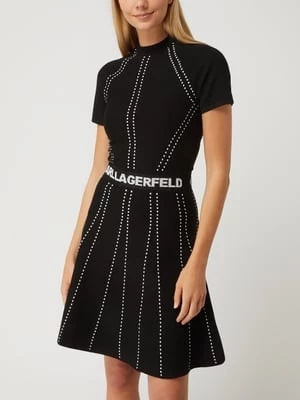 Zdjęcie produktu Sukienka z dzianiny z logo Karl Lagerfeld