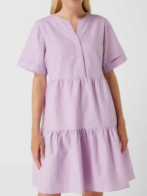 Zdjęcie produktu Sukienka z mieszanki lnu i bawełny BETTY & CO WHITE