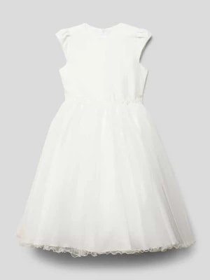 Zdjęcie produktu Sukienka z obszyciem koronką i wiązanym paskiem Une Hautre Couture