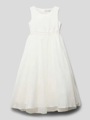 Zdjęcie produktu Sukienka z obszyciem perełkami i koronką szydełkową Une Hautre Couture