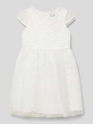 Zdjęcie produktu Sukienka z zamkiem błyskawicznym z tyłu i wiązanym paskiem Happy Girls