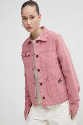 Zdjęcie produktu Superdry kurtka bawełniana kolor różowy przejściowa