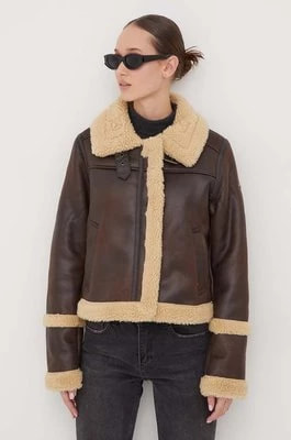 Zdjęcie produktu Superdry kurtka damska kolor brązowy przejściowa