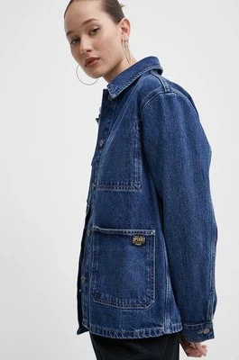 Zdjęcie produktu Superdry kurtka jeansowa damska kolor niebieski przejściowa