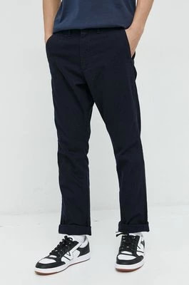 Zdjęcie produktu Superdry spodnie bawełniane męskie kolor granatowy dopasowane