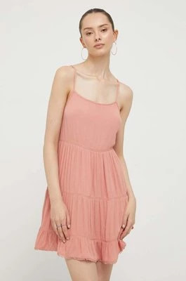 Zdjęcie produktu Superdry sukienka kolor różowy mini rozkloszowana