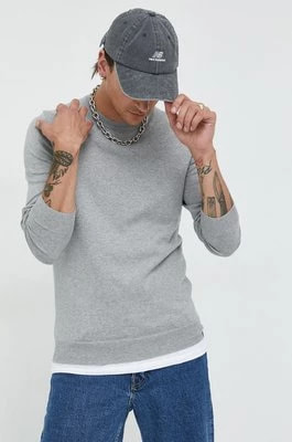 Zdjęcie produktu Superdry sweter z domieszką kaszmiru męski kolor szary lekki