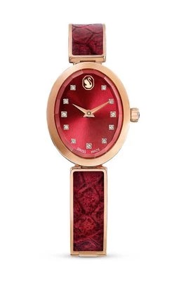 Zdjęcie produktu Swarovski zegarek CRYSTAL ROCK OVAL damski kolor czerwony