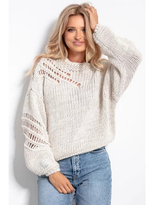 Zdjęcie produktu fobya Sweter w kolorze beżowym rozmiar: onesize