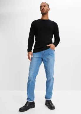 Zdjęcie produktu Sweter wełniany z domieszką materiału Good Cashmere Standard®, okrągły dekolt bonprix