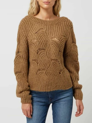 Zdjęcie produktu Sweter z ażurowym wzorem model ‘Maja’ Modström