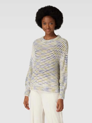 Zdjęcie produktu Sweter z dzianiny o kroju oversized ze wzorem z motywem na całej powierzchni model ‘Lea’ Fransa