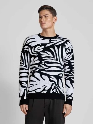 Zdjęcie produktu Sweter z dzianiny we wzory na całej powierzchni Karl Lagerfeld
