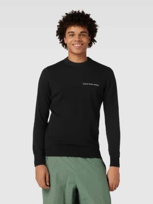 Zdjęcie produktu Sweter z dzianiny z nadrukiem z logo model ‘INSTITUTIONAL ESSENTIALS’ Calvin Klein Jeans