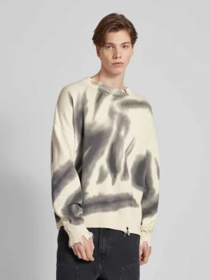 Zdjęcie produktu Sweter z dzianiny z przetarciami model ‘Smoked’ PEQUS