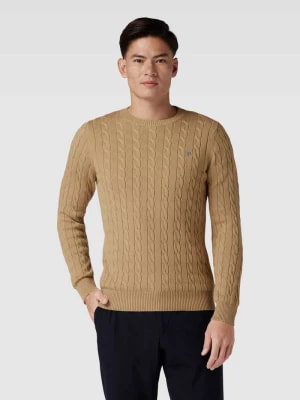 Zdjęcie produktu Sweter z dzianiny z wzorem warkocza Gant