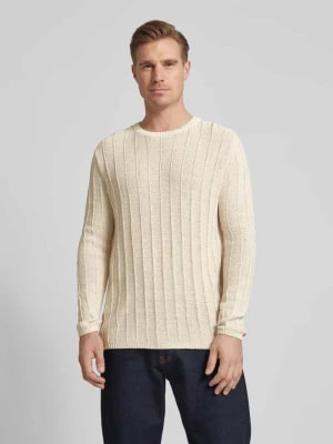 Zdjęcie produktu Sweter z dzianiny ze wzorem w paski model ‘Leo Real’ GABBA