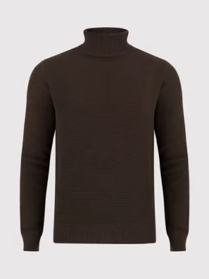 Zdjęcie produktu Sweter z golfem w kolorze brązowym Pako Lorente