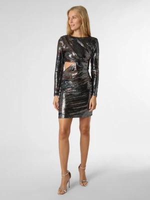 Zdjęcie produktu Swing Damska sukienka wieczorowa Kobiety Sztuczne włókno czarny|srebrny jednolity,
