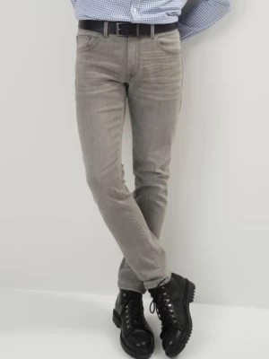 Zdjęcie produktu Szare spodnie jeansowe męskie OCHNIK