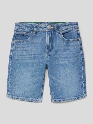 Zdjęcie produktu Szorty jeansowe z detalami z logo Tommy Hilfiger Kids