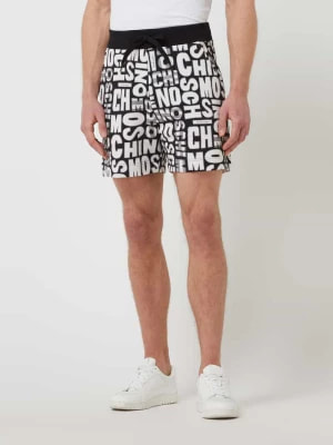 Zdjęcie produktu Szorty z dzianiny dresowej ze wzorem z logo Moschino Swim + Underwear