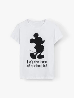 Zdjęcie produktu T-shirt damski bawełniany Mickey - biały
