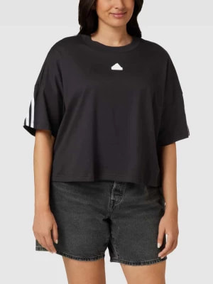 Zdjęcie produktu T-shirt krótki PLUS SIZE z aplikacją z logo Adidas Sportswear Plus