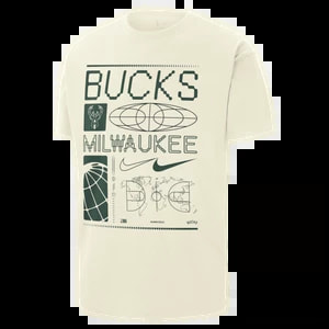 Zdjęcie produktu T-shirt męski Nike NBA Max90 Milwaukee Bucks - Biel