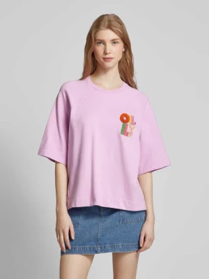 Zdjęcie produktu T-shirt o kroju oversized z ozdobnym obszyciem model ‘HENRY’ Oilily