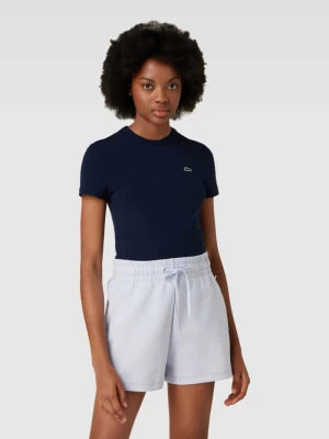 Zdjęcie produktu T-shirt o kroju slim fit z detalem z logo Lacoste Sport