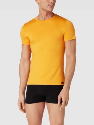 Zdjęcie produktu T-shirt w jednolitym kolorze model ‘Tencel’ HOM