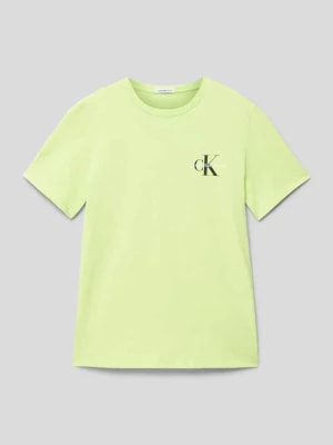 Zdjęcie produktu T-shirt z nadrukiem z logo model ‘CHEST MONOGRAM’ Calvin Klein Jeans