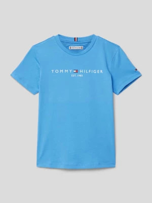 Zdjęcie produktu T-shirt z nadrukiem z logo model ‘ESSENTIAL’ Tommy Hilfiger Teens