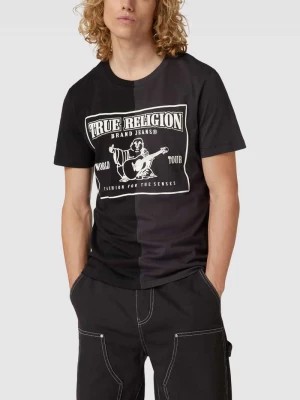 Zdjęcie produktu T-shirt z nadrukiem z logo model ‘SPLICED PUFF BUDDHA’ True Religion