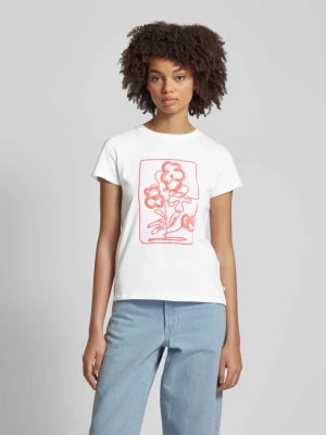 Zdjęcie produktu T-shirt z nadrukiem z motywem model ‘Paint’ QS