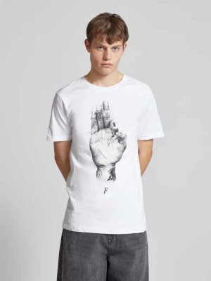 Zdjęcie produktu T-shirt z nadrukiem z motywem model ‘SIGN LIGHTS’ mister tee