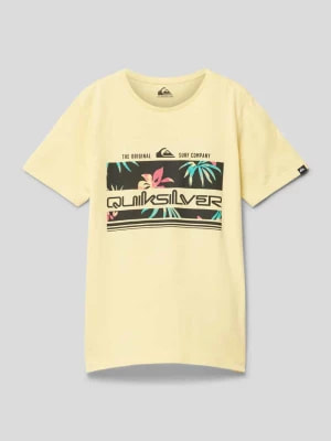 Zdjęcie produktu T-shirt z nadrukiem z motywem z logo model ‘TROPICAL RAINBOW’ Quiksilver