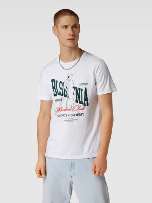 Zdjęcie produktu T-shirt z nadrukiem z napisem model ‘Golf’ BLS HAFNIA