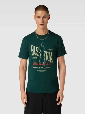 Zdjęcie produktu T-shirt z nadrukiem z napisem model ‘Golf’ BLS HAFNIA