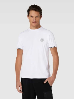 Zdjęcie produktu T-shirt z naszywką z motywem i paskami w kontrastowym kolorze Antony Morato