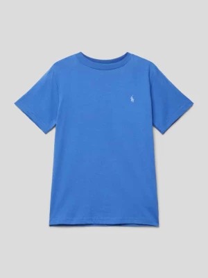 Zdjęcie produktu T-shirt z okrągłym dekoltem i wyhaftowanym logo Polo Ralph Lauren Kids