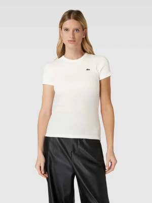Zdjęcie produktu T-shirt z prążkowaną fakturą Lacoste Sport