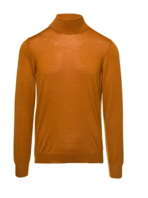 Zdjęcie produktu Tagliatore, Pomarańczowy Sweter z Wysokim Kołnierzem Orange, male,