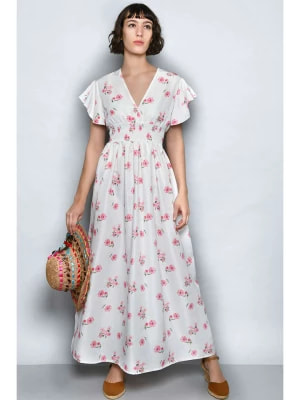 Zdjęcie produktu Tarifa Sukienka w kolorze jasnoróżowo-białym rozmiar: S
