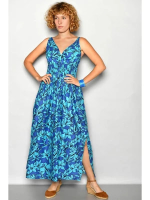 Zdjęcie produktu Tarifa Sukienka w kolorze niebieskim ze wzorem rozmiar: M